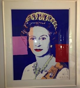 Orginal Andy Warhol Queen Elizabeth II of the United Kingdom